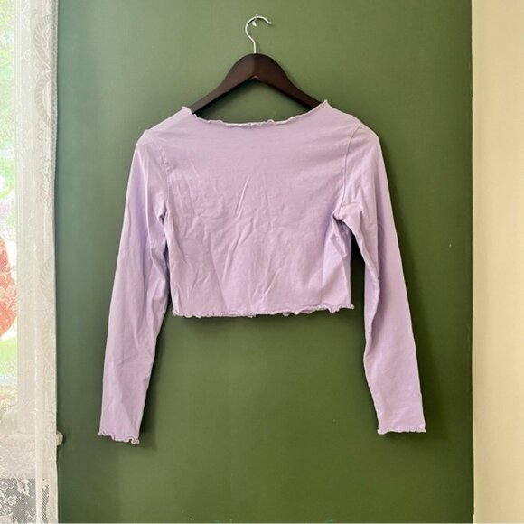 SHEIN Lilac Long Sleeve Blouse - Picture 2 of 3